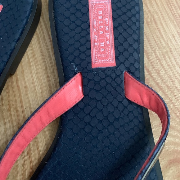 Bella Ha Italian Leather Sandal size 39 Navy blue - Picture 3 of 5